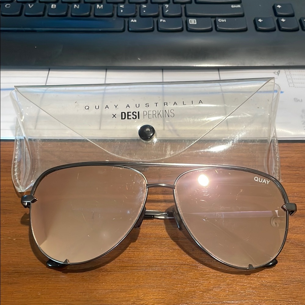 Quay Australia Metallic Sunglasses